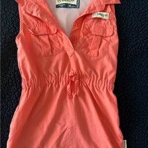 Magellan Outdoors Coral Button-Up Shirt